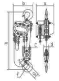 Talhas manuais de corrente Elevar compacta - EC - 3t e 5t